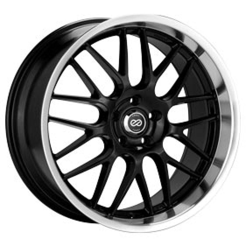 Enkei Lusso 20 x 8.5 40mm Offset 5x114.3 Bolt Pattern Black w/ Machine Lip Wheel - My Store