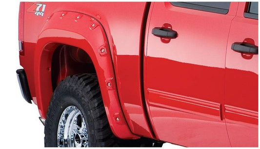 Bushwacker 07-13 GMC Sierra 1500 Fleetside Boss Pocket Style Flares 2pc 69.3in Bed - Black - Mammoth Racing -