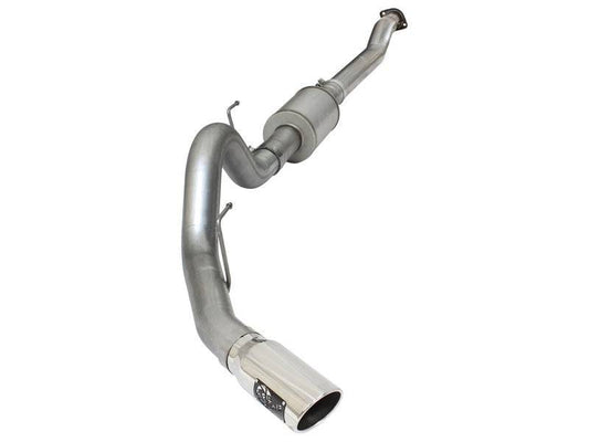 aFe Atlas Exhausts 4in Cat-Back Aluminized Steel Exhaust 2015 Ford F-150 V6 3.5L (tt) Polished Tip - My Store
