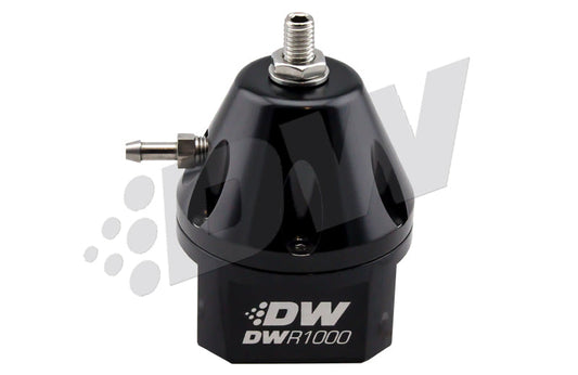 DeatschWerks DWR1000 Adjustable Fuel Pressure Regulator - Black - Mammoth Racing -