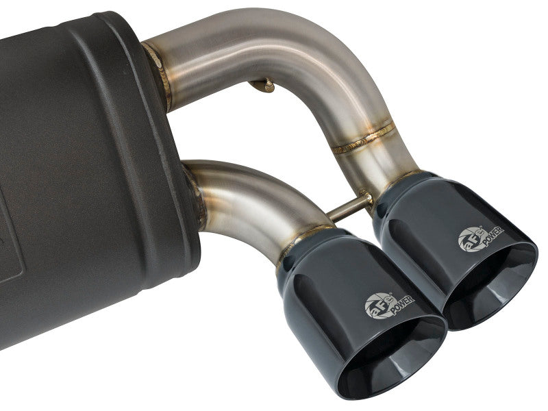 aFe 16-18 BMW M2 L6-3.0L MACH Force-Xp 3in to 2.5in 304 SS Cat-Back Exhaust System-Quad Black Tips - Mammoth Racing -