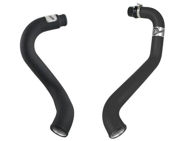 aFe BladeRunner 3in Black Intercooler Hot Cold Side Tubes Combo 02-04 GM Diesel Trucks 6.6L V8 (td) - My Store