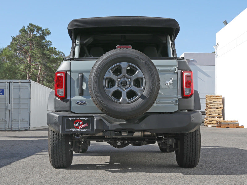 aFe Apollo GT 3in 409 SS Cat-Back Exhaust 2021 Ford Bronco L4-2.3L (t)/V6-2.7L (tt) w/ Polished Tips - Mammoth Racing -