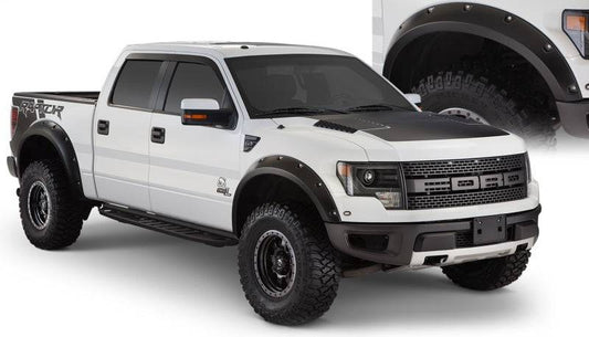 Bushwacker 10-14 Ford F-150 SVT Raptor Pocket Style Flares 4pc - Black - Mammoth Racing -