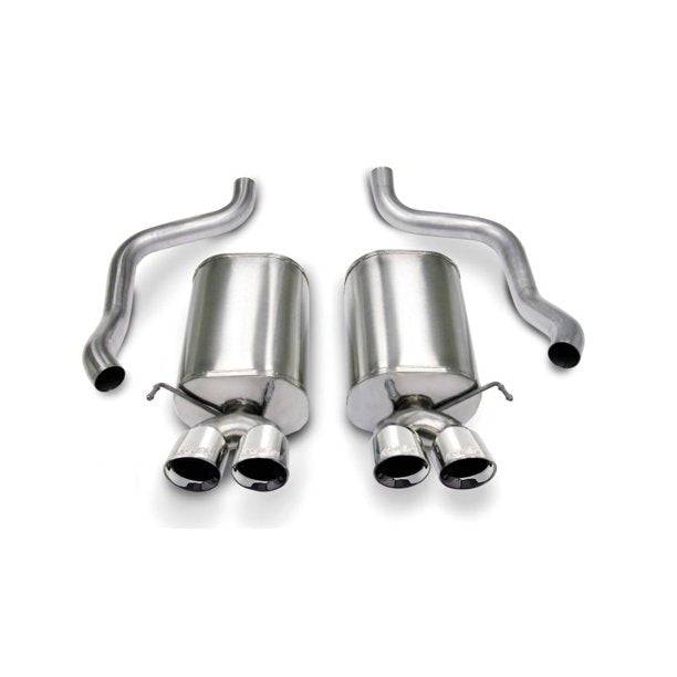 Corsa 05-08 Chevrolet Corvette C6 6.0L V8 Polished Sport Axle-Back Exhaust - Mammoth Racing -