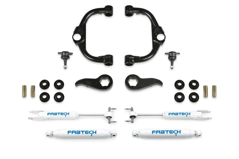 Fabtech 20-21 GM K2500hd 3.5in Bj UCA Kit w/Perf Shks - Mammoth Racing -