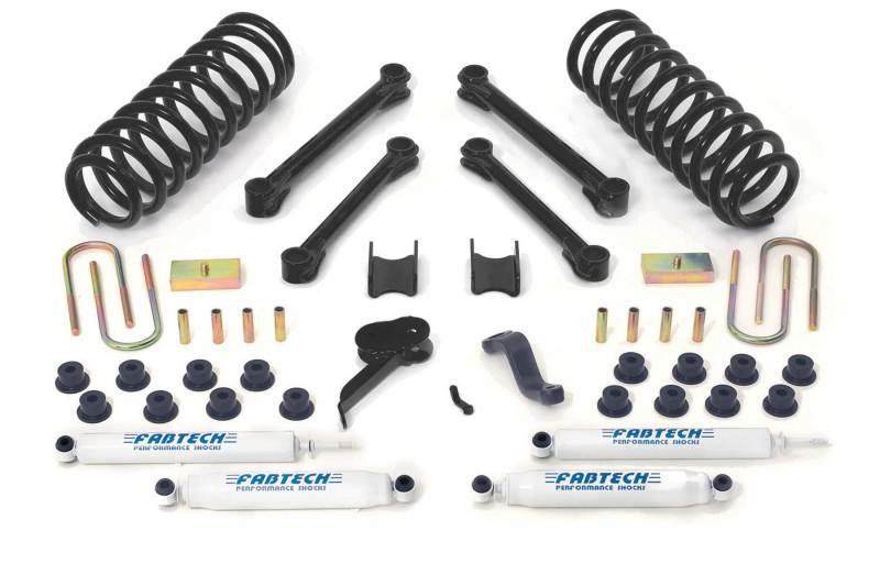 Fabtech 09-13 Dodge 2500/3500 4WD w/Diesel & Auto 4.5in Perf Sys w/Perf Shks - My Store