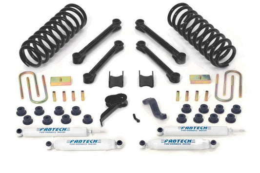 Fabtech 09-13 Dodge 2500/3500 4WD w/Diesel & Auto 4.5in Perf Sys w/Perf Shks - My Store