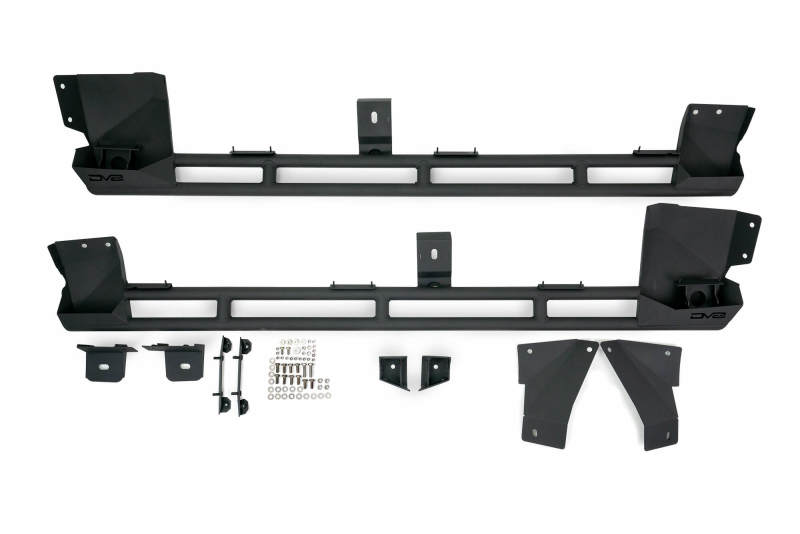 DV8 Offroad 20-22 Jeep Gladiator Bedside Sliders With Built in Skid Plates - Mammoth Racing -