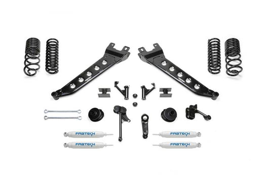 Fabtech 14-18 Ram 2500 4WD 5in Radius Arm Kit w/Perf Shks - Mammoth Racing -