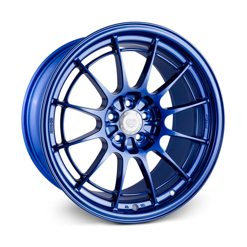 Enkei NT03+M 18x9.5 5x114.3 40mm Offset 72.6mm Bore Victory Blue Wheel G35/350z (MOQ 40) - Mammoth Racing -