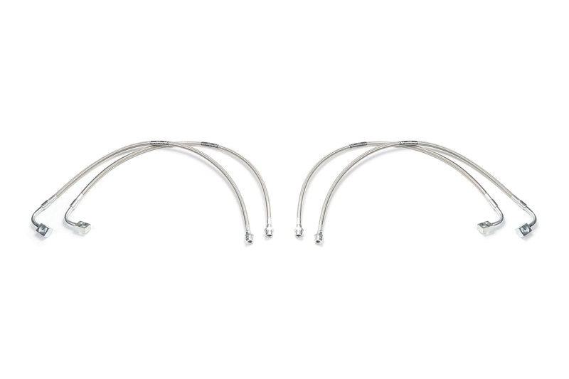 Fabtech 07-18 Jeep JK 4WD Front & Rear Extended Brake Line Kit - Mammoth Racing -