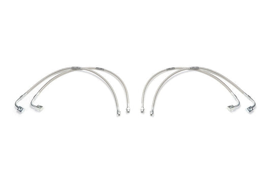 Fabtech 07-18 Jeep JK 4WD Front & Rear Extended Brake Line Kit - Mammoth Racing -