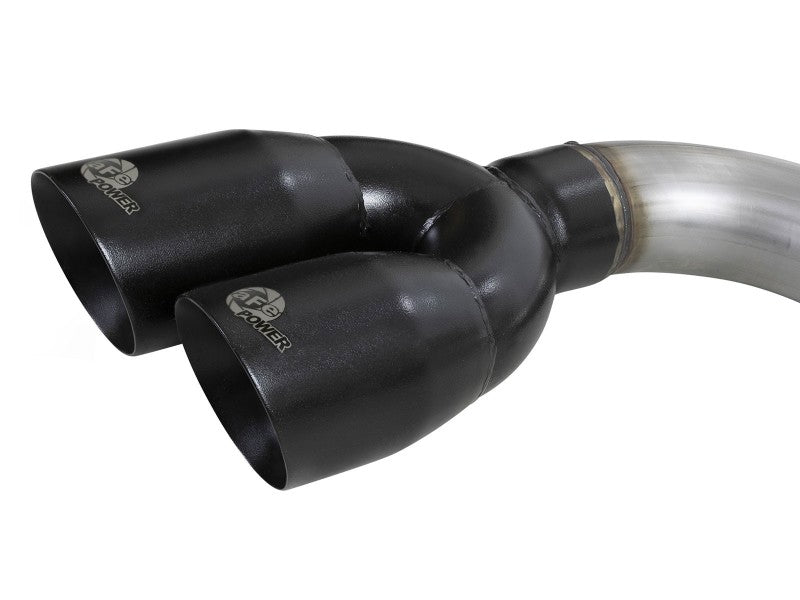 aFe Rebel XD Series 3in 304SS DPF-Back 20-21 GM Trucks L6-3.0L (td) LM2 - Dual Black Tip - Mammoth Racing -