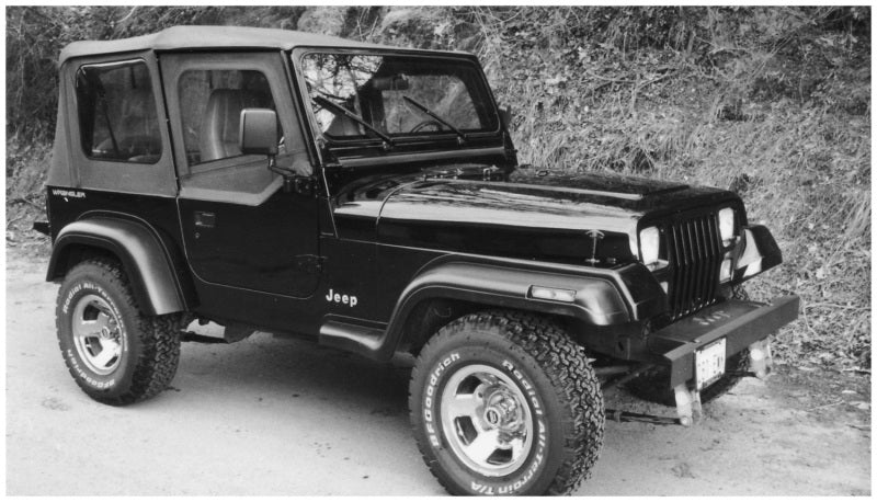 Bushwacker 87-95 Jeep Wrangler Extend-A-Fender Style Flares 4pc Excludes Renegade - Black - My Store
