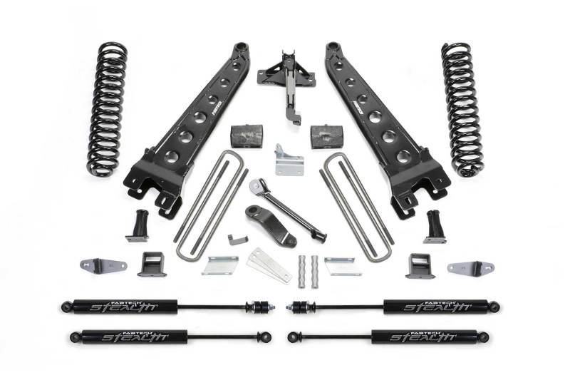 Fabtech 08-10Ford F450/550 4WD 6in Rad Arm Sys w/Coils & Stealth - Mammoth Racing -