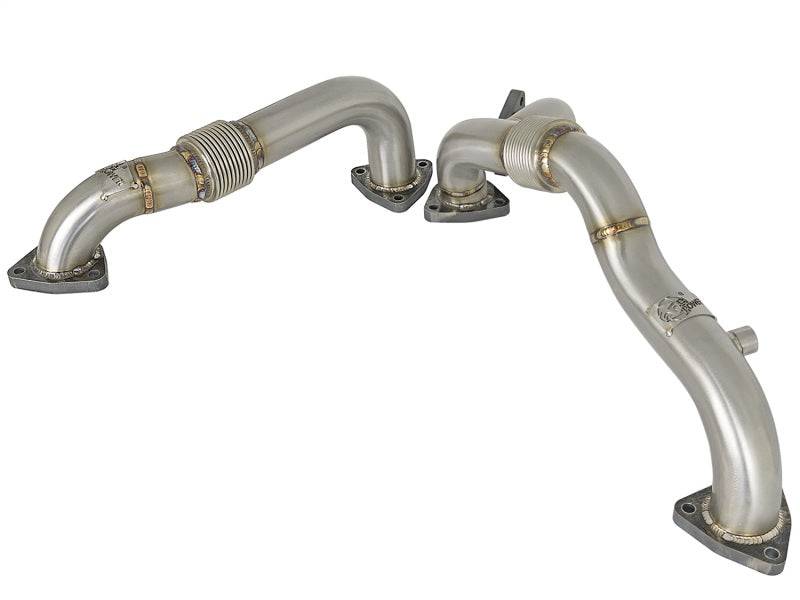 aFe Twisted Steel Header Up-Pipe 08-10 Ford Diesel Trucks V8-6.4L (td) - My Store