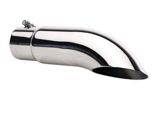 Gibson Turn Down Slash-Cut Tip - 4in OD/3.5in Inlet/18in Length - Stainless - Mammoth Racing -