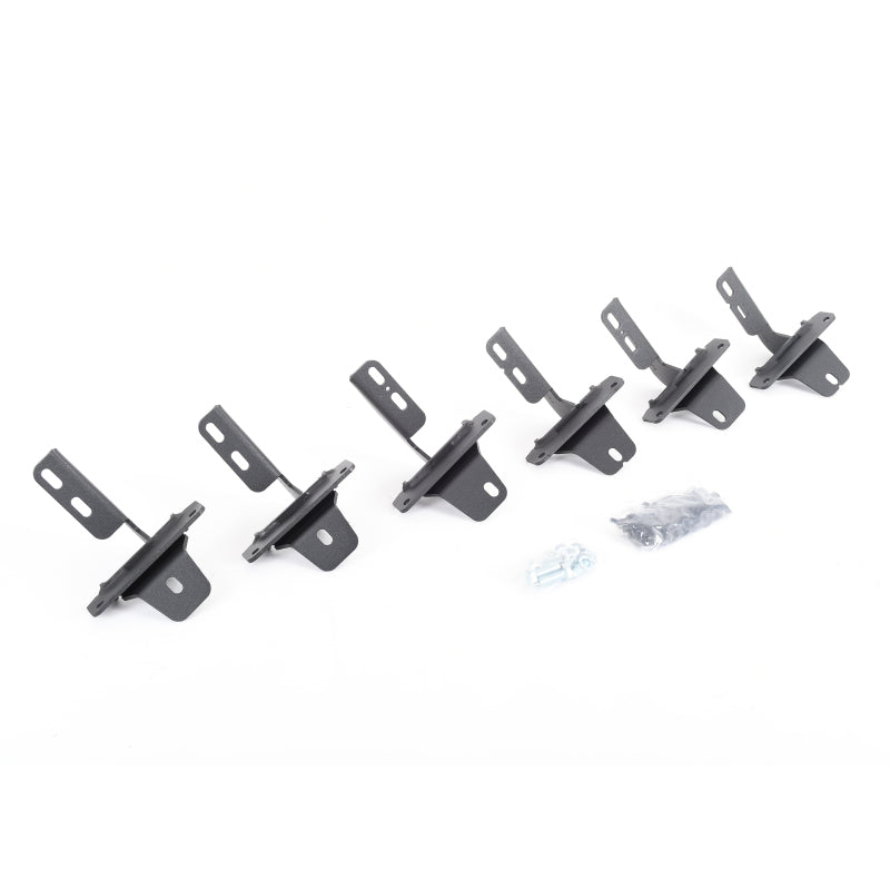 Go Rhino 21-22 Ford Bronco (Excl. Sport) 4DR Mtg. Brackets (V-Series V3/rb10+rb20 Slim) - Tex. Blk - Mammoth Racing -