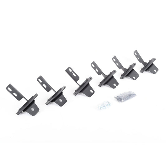 Go Rhino 21-22 Ford Bronco (Excl. Sport) 4DR Mtg. Brackets (V-Series V3/rb10+rb20 Slim) - Tex. Blk - Mammoth Racing -