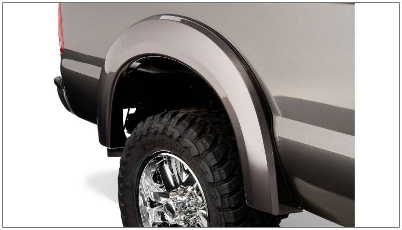 Bushwacker 99-10 Ford F-250 Super Duty Styleside Extend-A-Fender Style Flares 2pc - Black - Mammoth Racing -