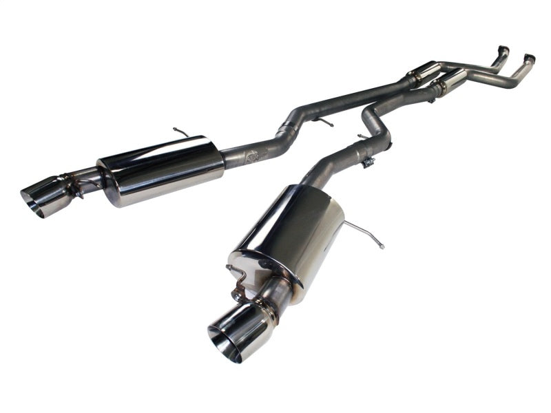 aFe MACHForce XP 11-12 BMW 335i L6-3.0L N55 E90/92 304SS 2.75in. Cat-Back Exhaust System - Mammoth Racing -