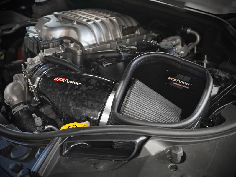 aFe 2021 Dodge Durango SRT Hellcat Track Series Carbon Fiber Cold Air Intake System w/ Pro DRY S - Mammoth Racing -