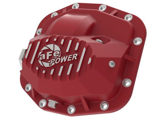 aFe Pro Series Front Differential Cover Red 2018+ Jeep Wrangler (JL) V6 3.6L (Dana M186) - Mammoth Racing -