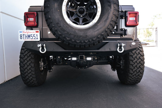DV8 Offroad 07-21 Jeep Wrangler (JK/JL) Bolt-On Hitch w/ Lights - Mammoth Racing -