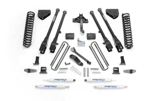 Fabtech 08-10 Ford F450/550 4WD 6in 4Link Sys w/Coils & Perf Shks - Mammoth Racing -