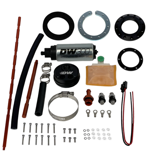 DeatschWerks Universal In-Tank Pump Mount w/DW300 340lph Fuel Pump - Mammoth Racing -