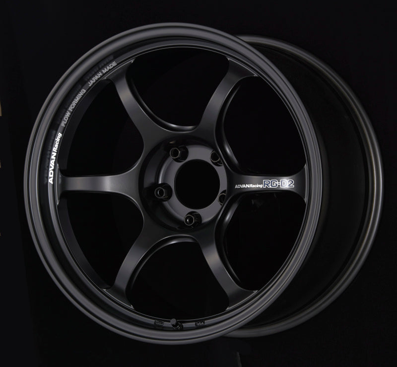 Advan RG-D2 16x8.0 +38 4-100 Machining & Semi Gloss Black Wheel (Special Order No Cancel/Returns) - My Store