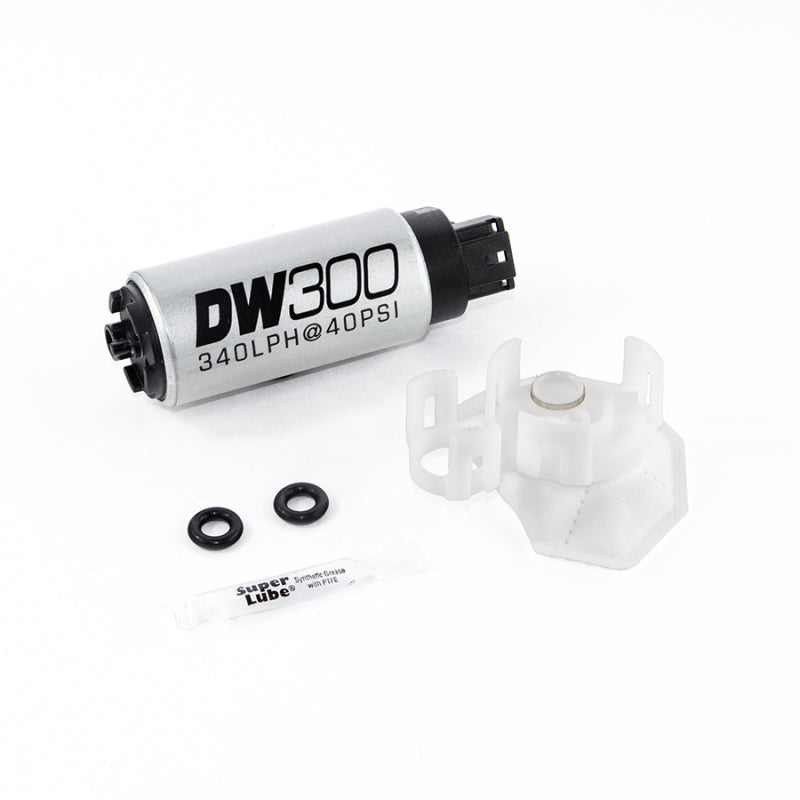 DeatschWerks 340lph DW300C Compact Fuel Pump w/Install Kit 08-15 Mitsubishi EVO X (w/o Clips) - Mammoth Racing -