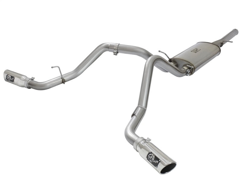 aFe MACH Force-Xp 3in CB SS Dual Exhaust w/Polished Tips 09-16 GM Silverado/Sierra 4.3L/4.8L/5.3L - Mammoth Racing -