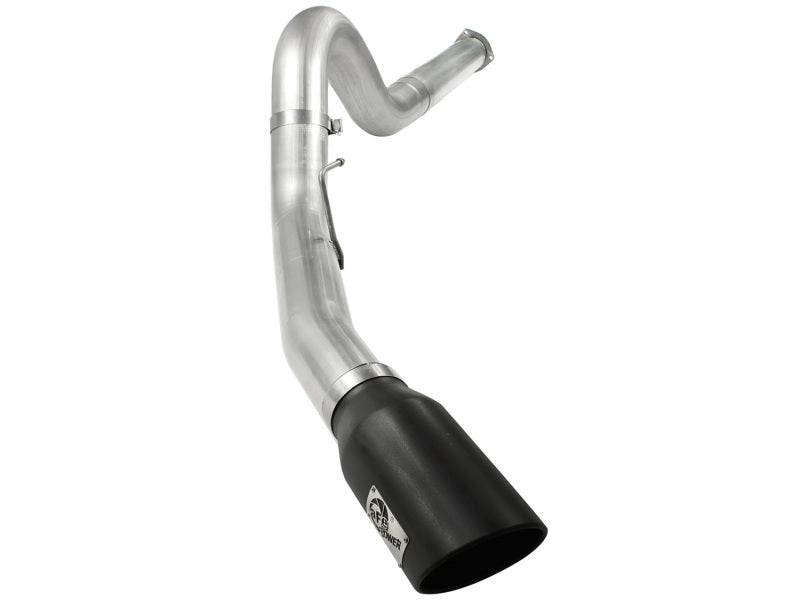 aFe Atlas 5in DPF-Back Aluminized Steel Exh Sys Ford Diesel Trucks 11-14 v8-6.7L td wrinkled blk tip - My Store