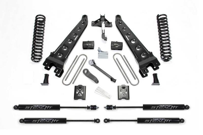 Fabtech 05-07 Ford F250 4WD w/o Factory Overload 6in Rad Arm Sys w/Coils & Stealth - Mammoth Racing -