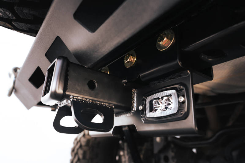 DV8 Offroad 07-21 Jeep Wrangler (JK/JL) Bolt-On Hitch w/ Lights - Mammoth Racing -
