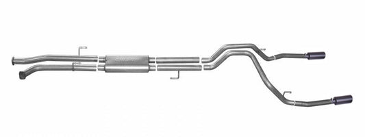 Gibson 08-13 Toyota Tundra Base 5.7l 2.5in Cat-Back Dual Split Exhaust - Black Elite - Mammoth Racing -