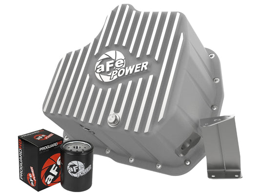 aFe Power 11-16 GM Diesel 2500HD / 3500HD V8-6.6L (TD) Street Series Engine Oil Pan Raw w/ Machined - Mammoth Racing -