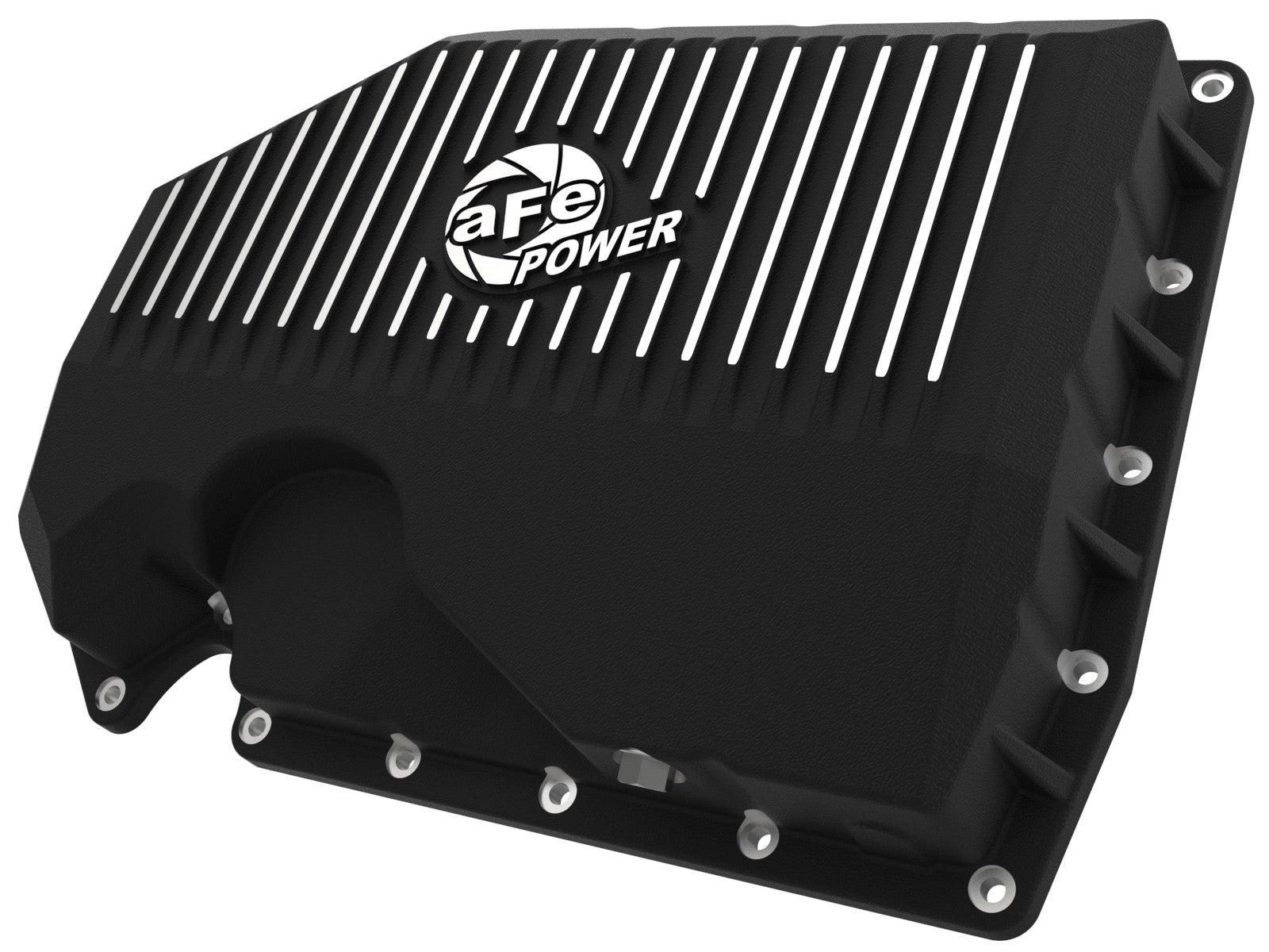 aFe 05-19 VW 1.8L/2.0L w/o Oil Sensor Engine Oil Pan Black POWER Street Series w/ Machined Fins - Mammoth Racing -