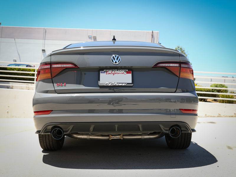 afe 19-21 VW Jetta GLI (MKVII) L4-2.0L (t) MACH Force-Xp 304 SS Cat-Back Exhaust System Blue Tips - My Store
