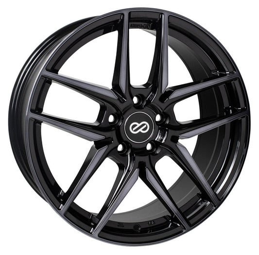 Enkei Icon 18x8 40mm Offset 5x114.3 72.6mm Bore Pearl Black Wheel - Mammoth Racing -