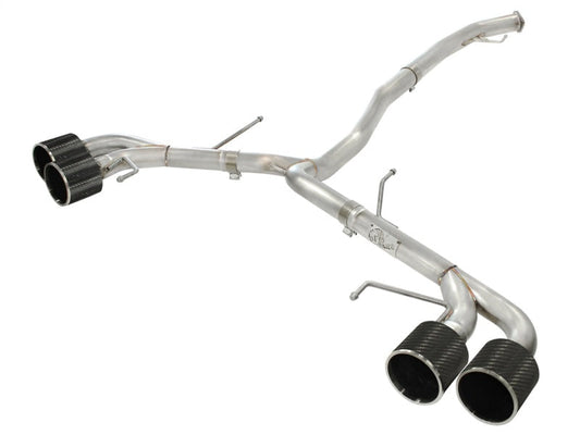 aFe Takeda 3in SS Exhaust Cat-Back 09-14 Nissan GTR V6 3.8L Carbon Fiber Tips - Mammoth Racing -