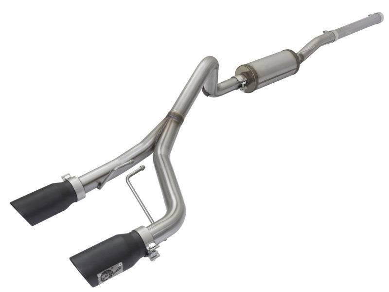 aFe Rebel Series CB 2.5in Dual Center Exit SS Exhaust w/ Black Tips 07-15 Jeep Wrangler 3.6L/3.8L V6 - My Store