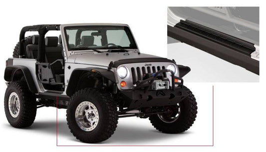 Bushwacker 07-18 Jeep Wrangler Trail Armor Rocker Panel and Sill Plate Cover - Black - Mammoth Racing -