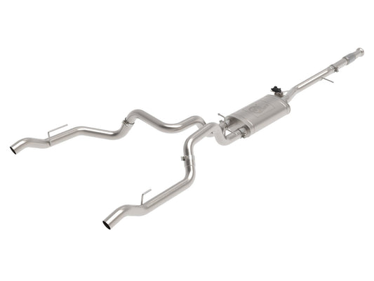 aFe Gemini XV 3in 304 SS Cat-Back Exhaust w/ Cutout 19-21 GM Silverado/Sierra 1500 V8 - Mammoth Racing -