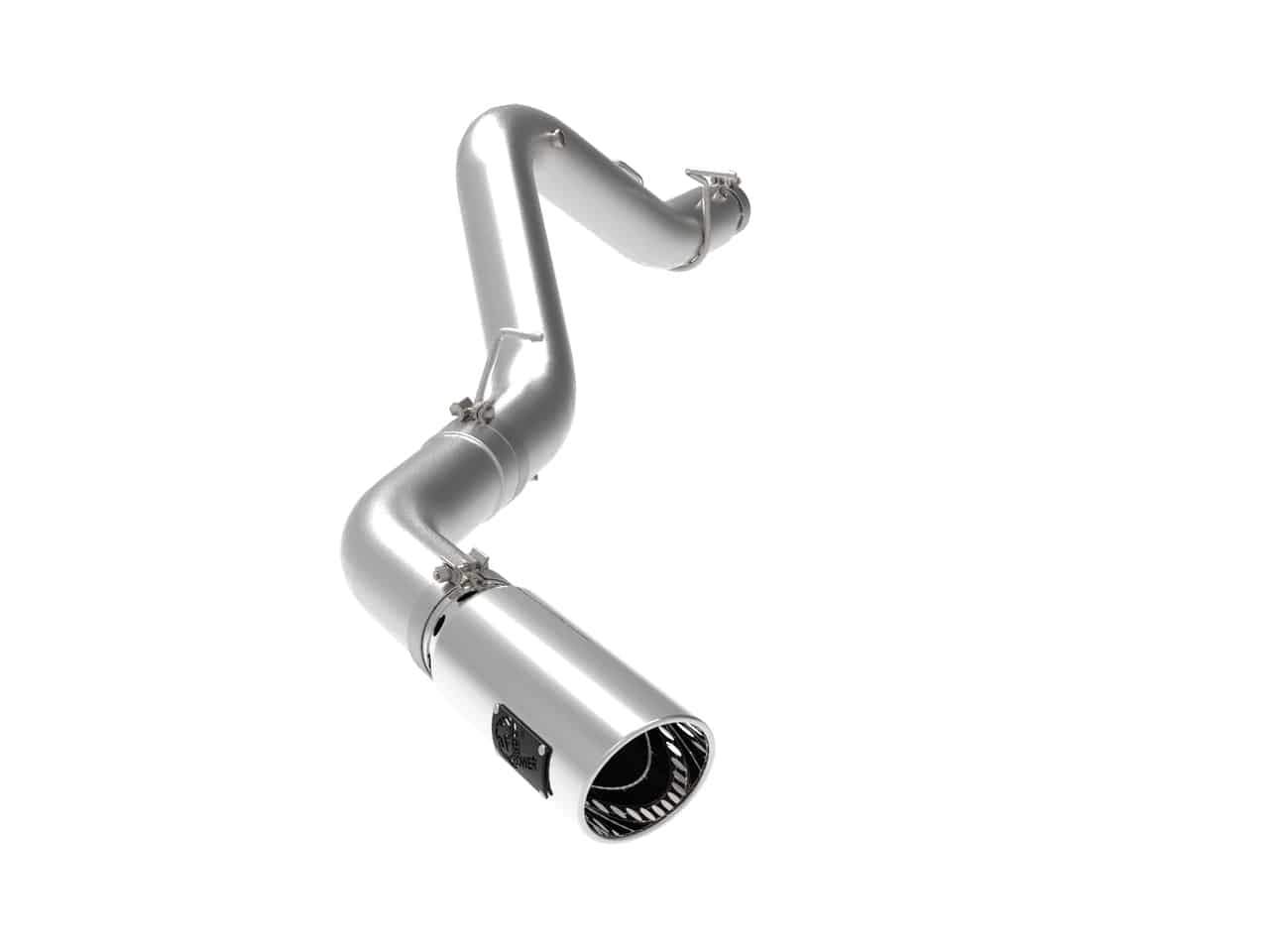 aFe Large Bore-HD 5 IN 409 SS DPF-Back Exhaust System w/Polished Tip 20-21 GM Truck V8-6.6L - My Store