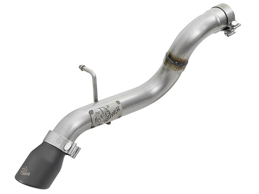 aFe MACH Force-Xp Axle-Back Exhaust System w/Polished Tip 18-20 Jeep Wrangler L4-2.0T / V6-3.6L - Mammoth Racing -