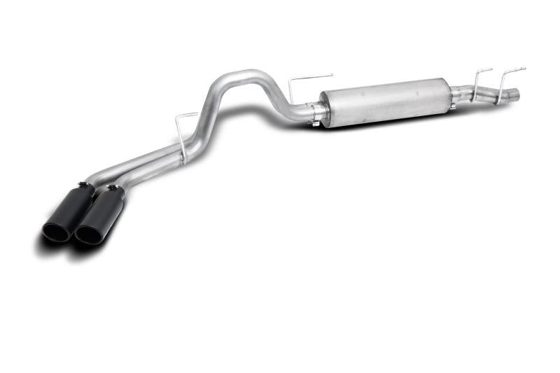 Gibson 21-22 Ford F150 Truck 5.0l 3/2.5in Cat-Back Dual Sport Exhaust System Stainless - Black Elite - Mammoth Racing -