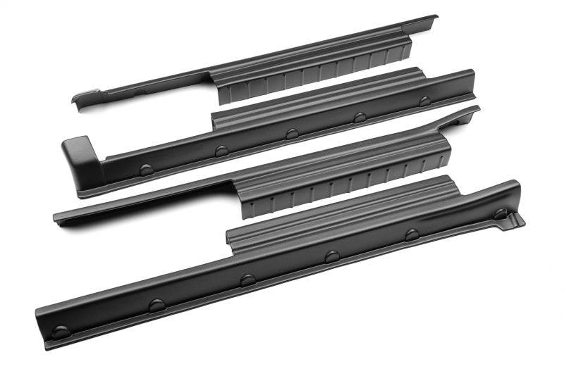 Bushwacker 07-21 Toyota Tundra CrewMax Trail Armor Rocker Panel 4pc - Tex. Black - Mammoth Racing -